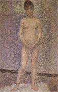 Georges Seurat A standing position of the Obverse oil painting